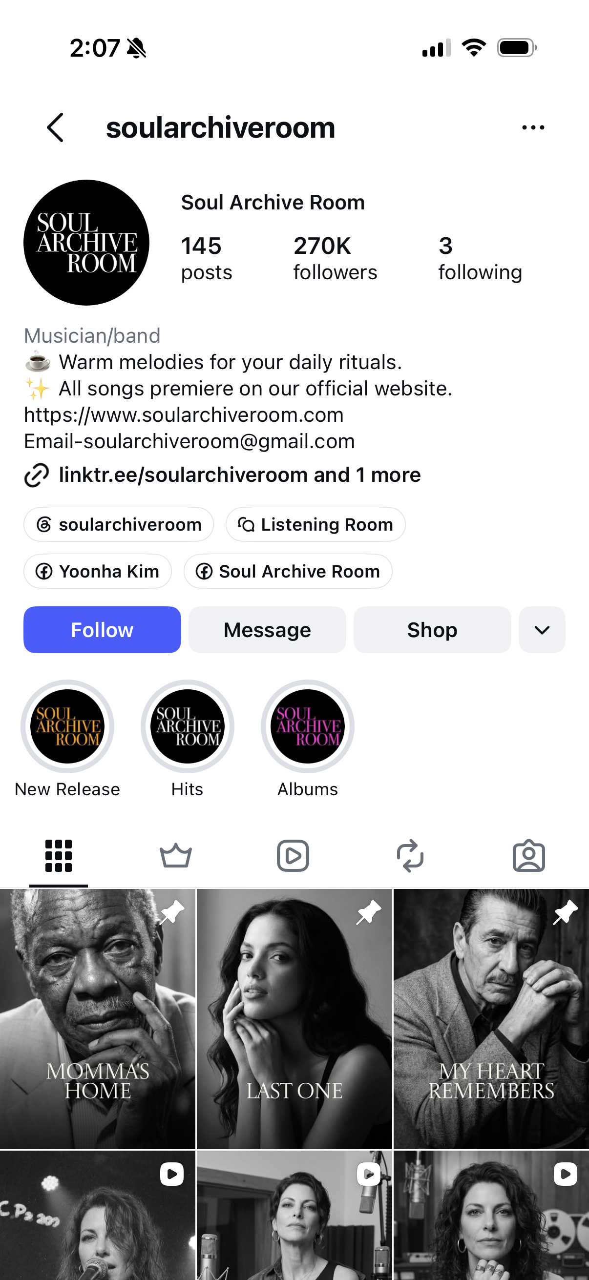 Soul Archive Room on Instagram