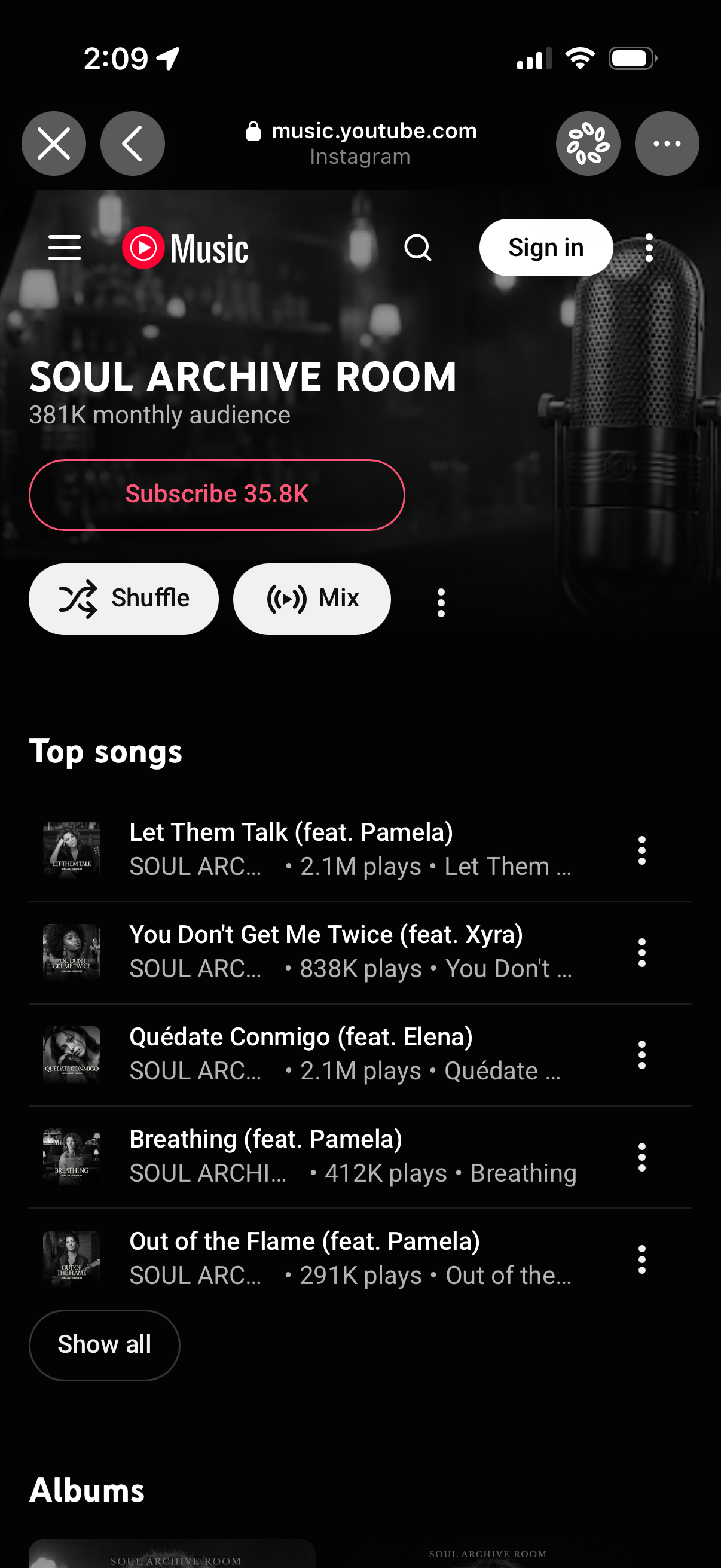 Soul Archive Room on YouTube Music