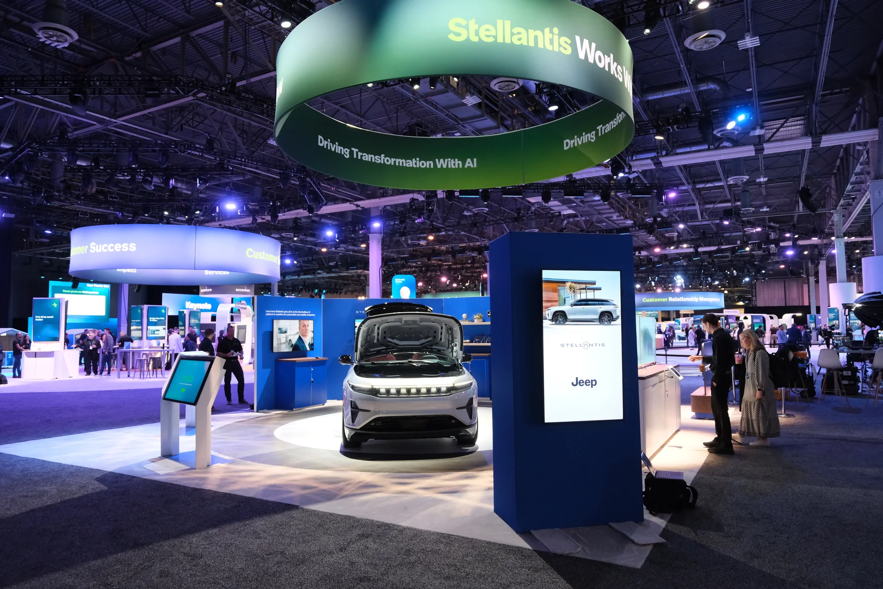Stellantis World installation at the Servicenow exhibition.